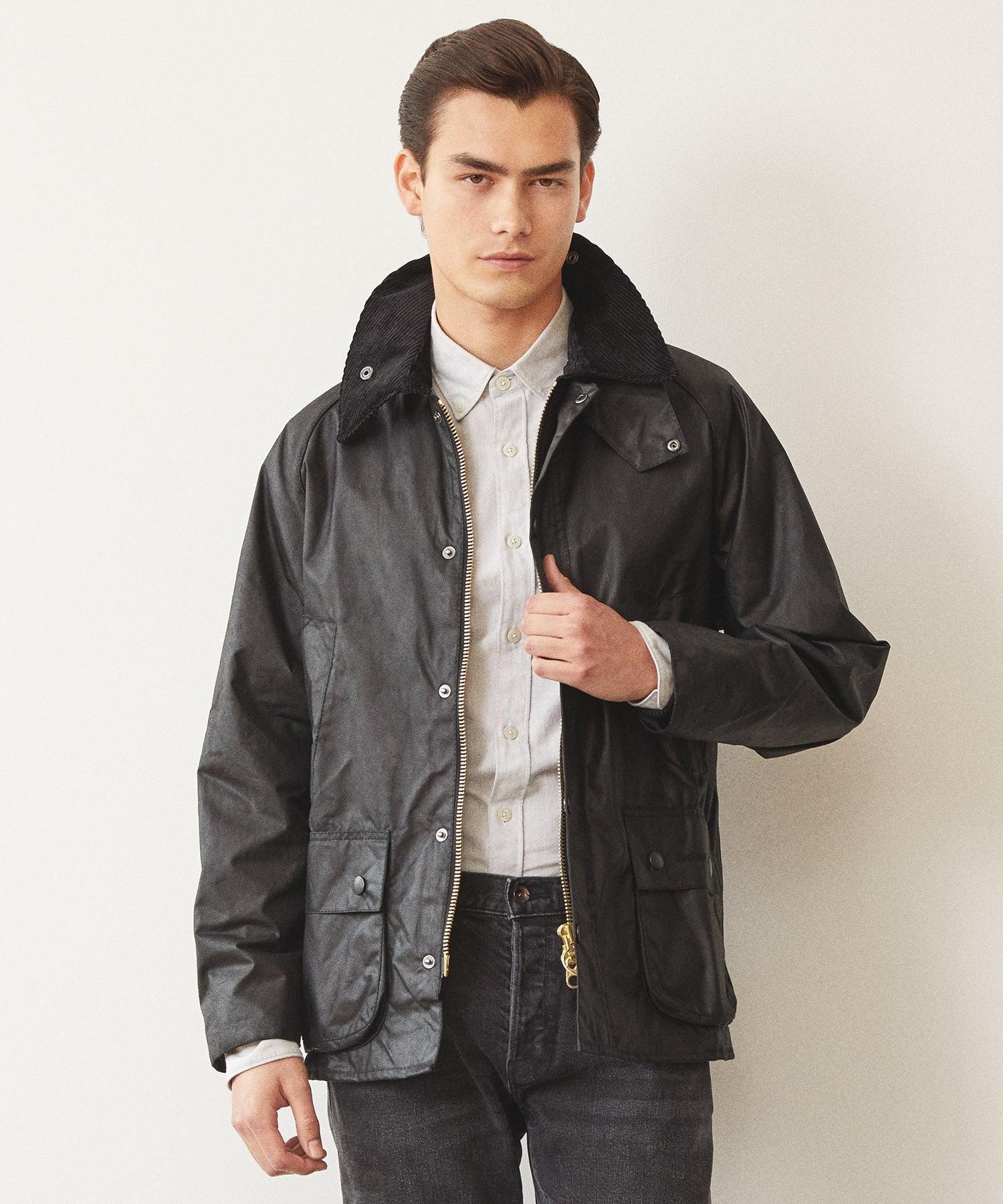 Barbour Classic Bedale Wax Jacket in Black Product Image