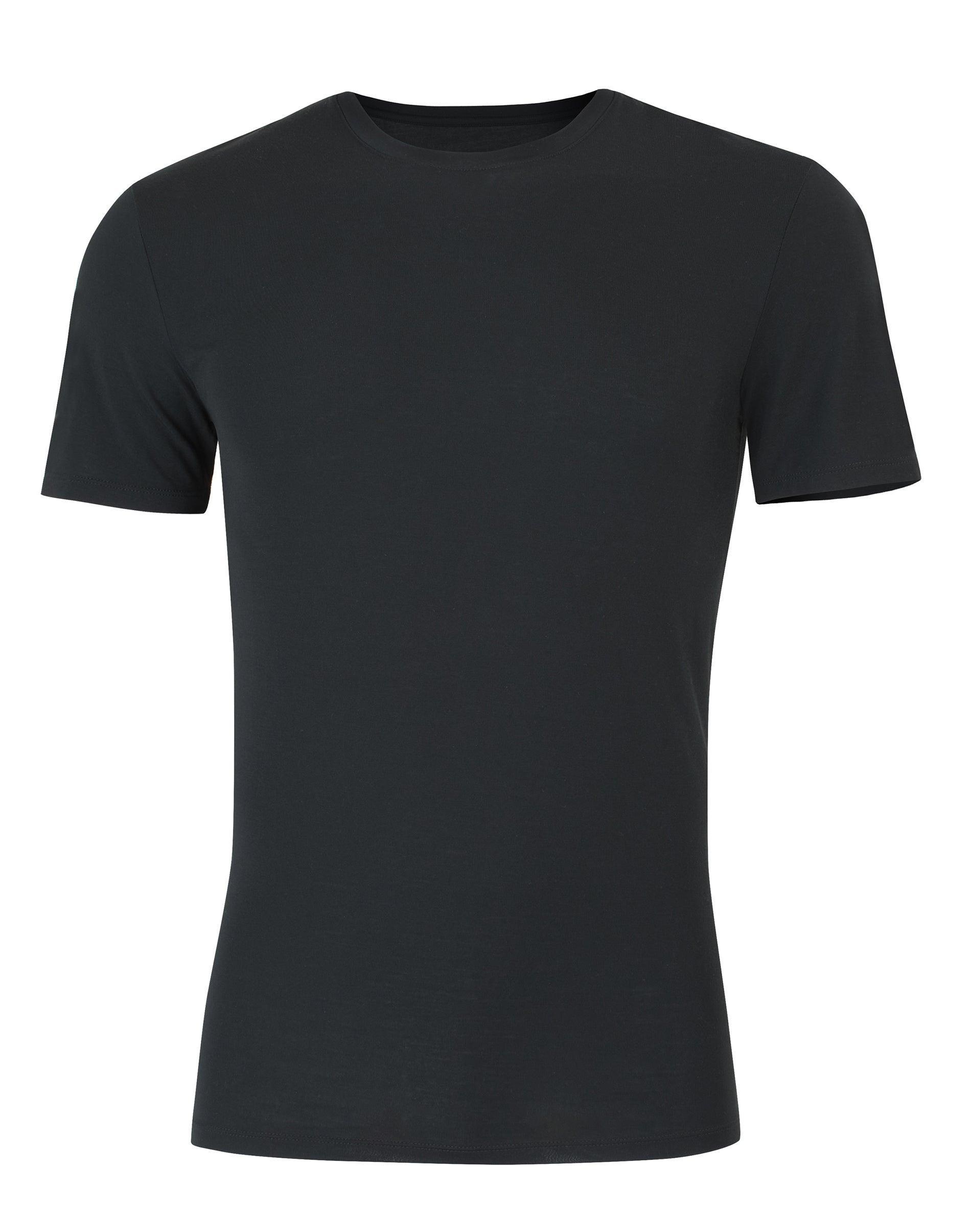 Hanes Perfect Flex Mens Tee, Black Crewneck Undershirt, 1-Pack L Product Image