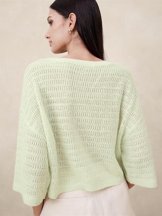 Teia Oversized Linen Sweater Product Image