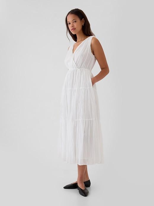 Pleated Tiered Maxi Dress Product Image