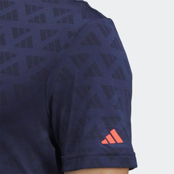 Adi Jacquard Mock Polo Shirt Product Image