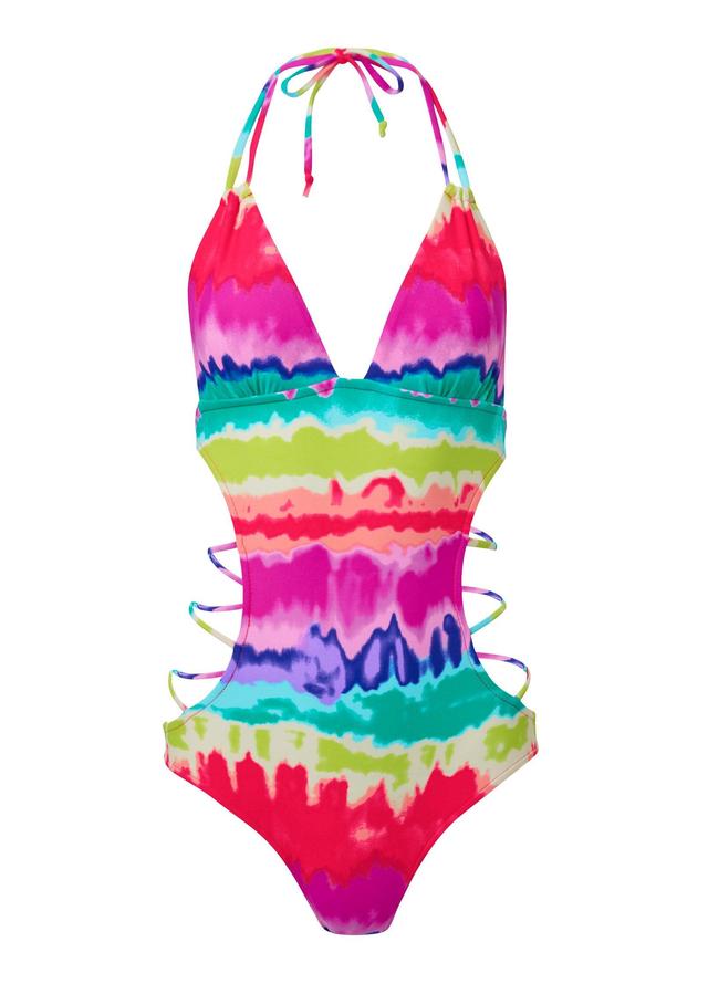 Spellbound Monokini - Color Burst Stripe Product Image