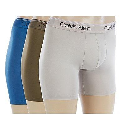 Calvin Klein 3-Pack Low Rise Microfiber Stretch Boxer Briefs Product Image