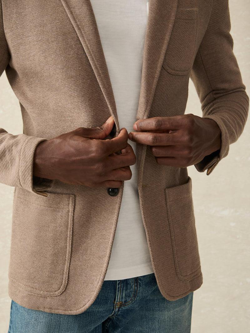 Inlet Knit Blazer - Walnut Melange Product Image