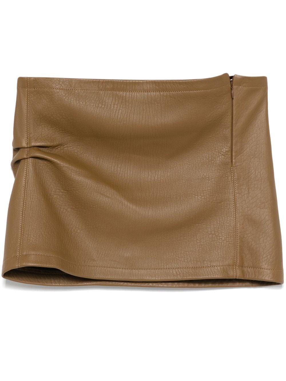 leather mini skirt product image