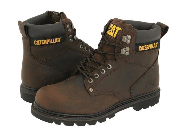 Caterpillar 2nd Shift (Dark Leather) Men's Work Boots Product Image