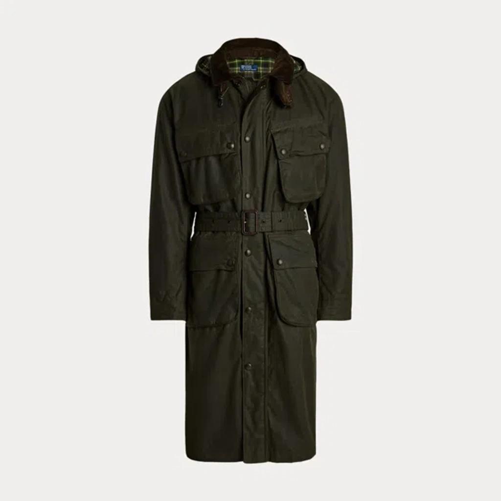 POLO RALPH LAUREN Oilcloth Bike Coat In Oilclothgreenx Product Image