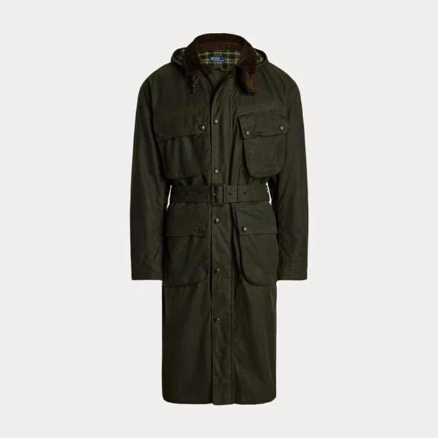 Oilcloth Bike Coat In Green Product Image