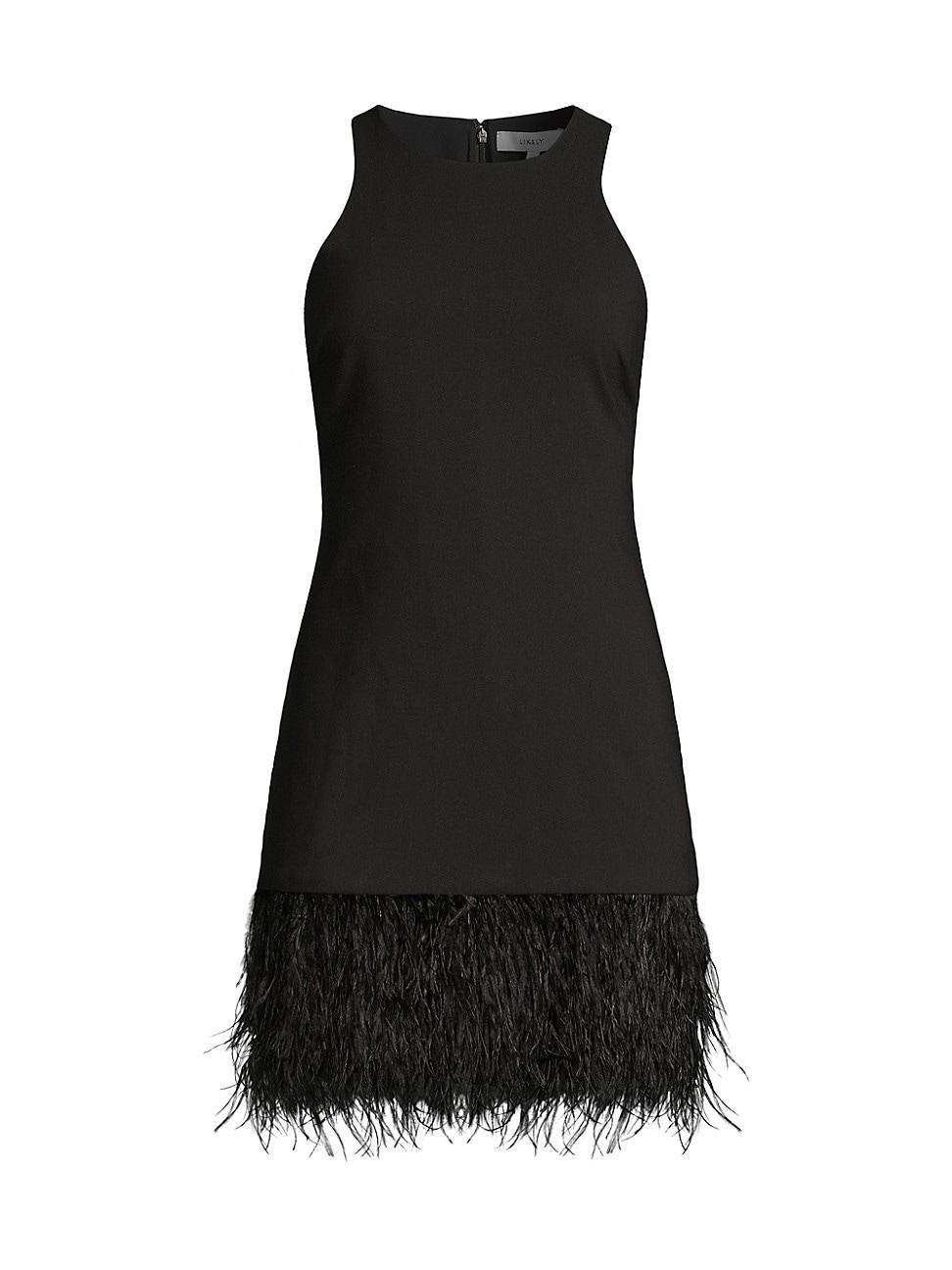 Womens Cami Feather-Hem Minidress Product Image