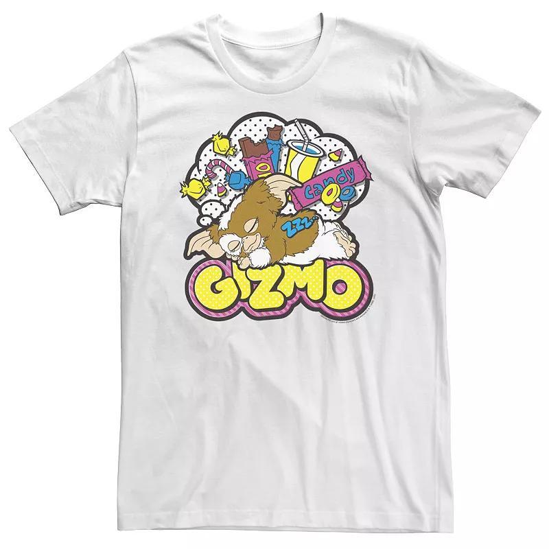 Big & Tall Gremlins Gizmo Candy Pop Art Tee, Mens Product Image