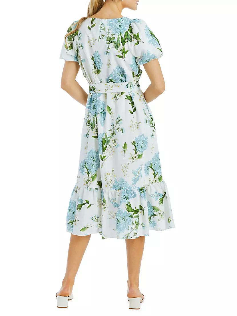 Jasmine Floral Tie-Waist Midi-Dress Product Image