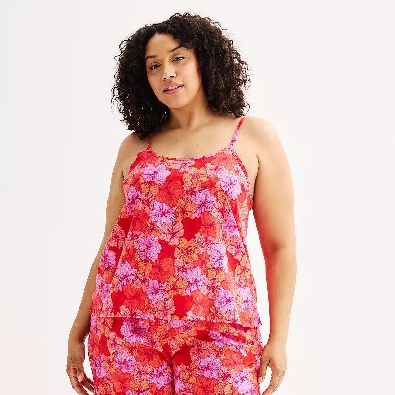 Plus Size Sonoma Goods For Life Woven Sleep Cami, Womens Product Image