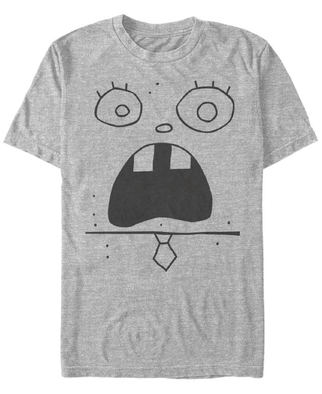 Fifth Sun Mens Doodlebob Face Tee Short Sleeve Crew T-shirt Product Image