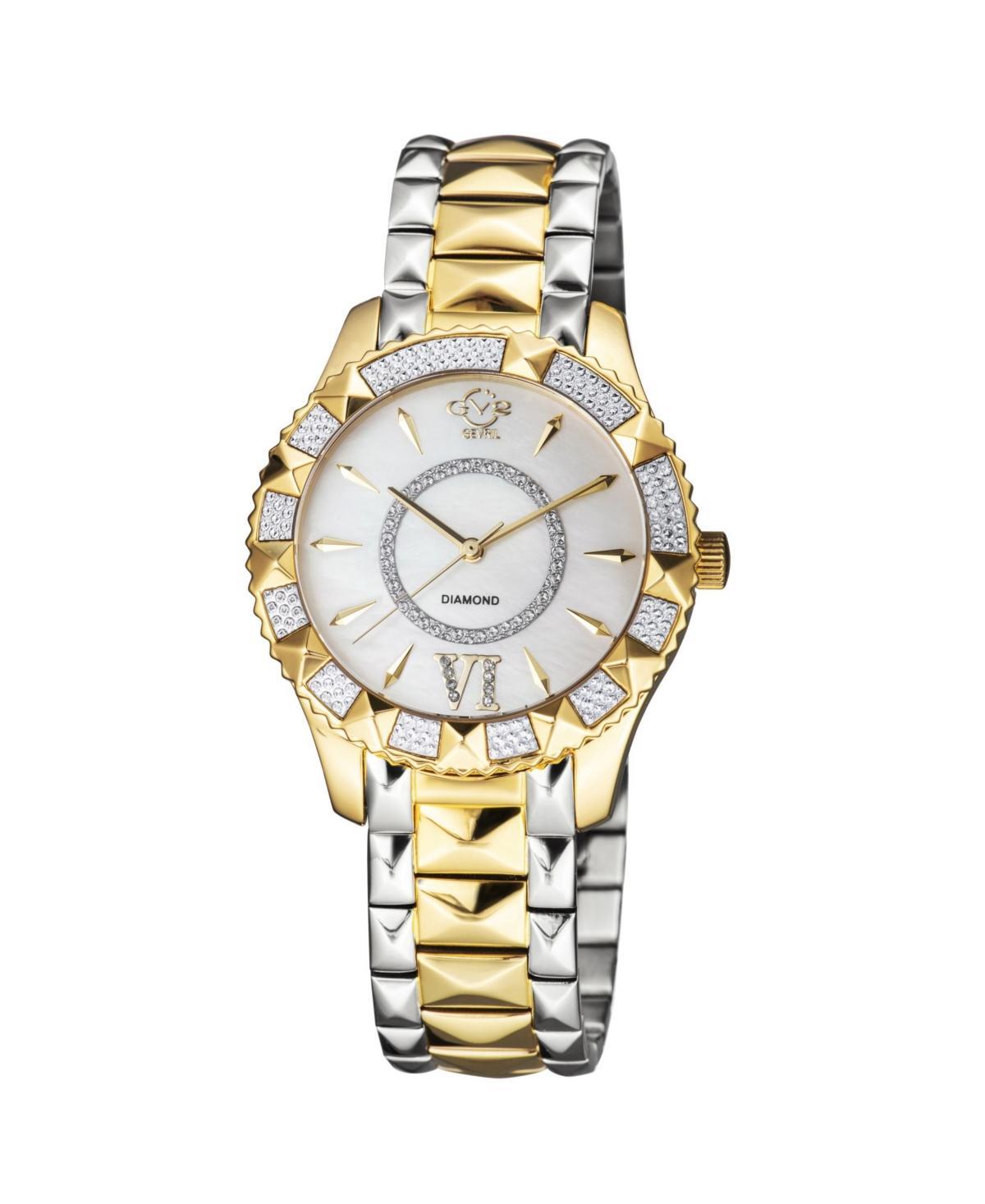 GV2 Womens Venice Two-Tone Stainless Steel and Ion Plating Swiss Quartz Bracelet Watch 38.5 mm Product Image