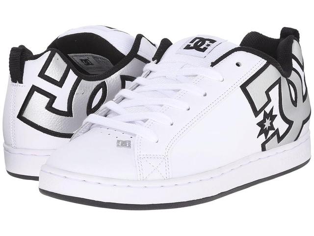 DC Court Graffik W Metallic Silver) Women's Skate Shoes Product Image