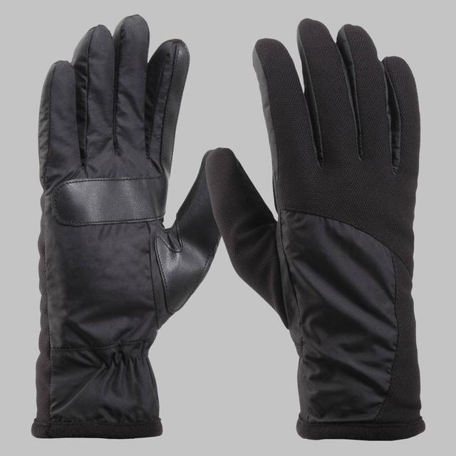 Isotoner Mens Tech Stretch Gloves - Black Product Image