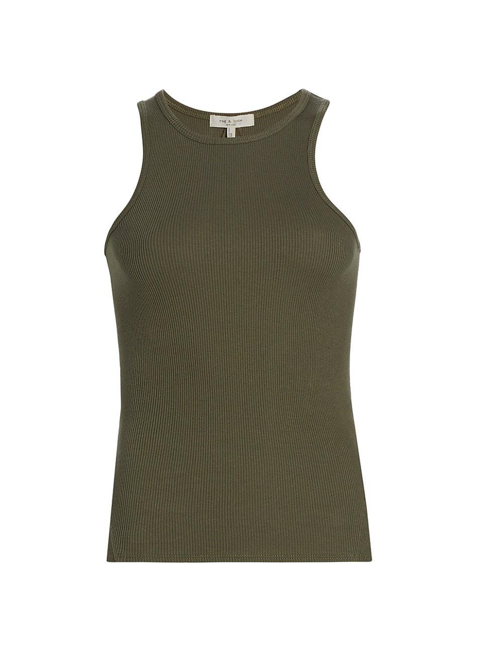 Womens Essential Rib-Knit Tank Product Image