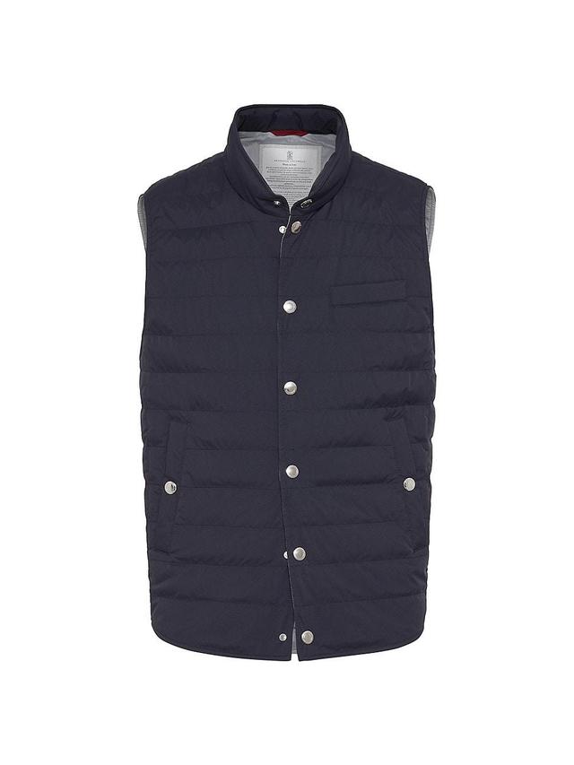 Mens Water Resistant Matte Nylon Lightweight Down Vest Product Image