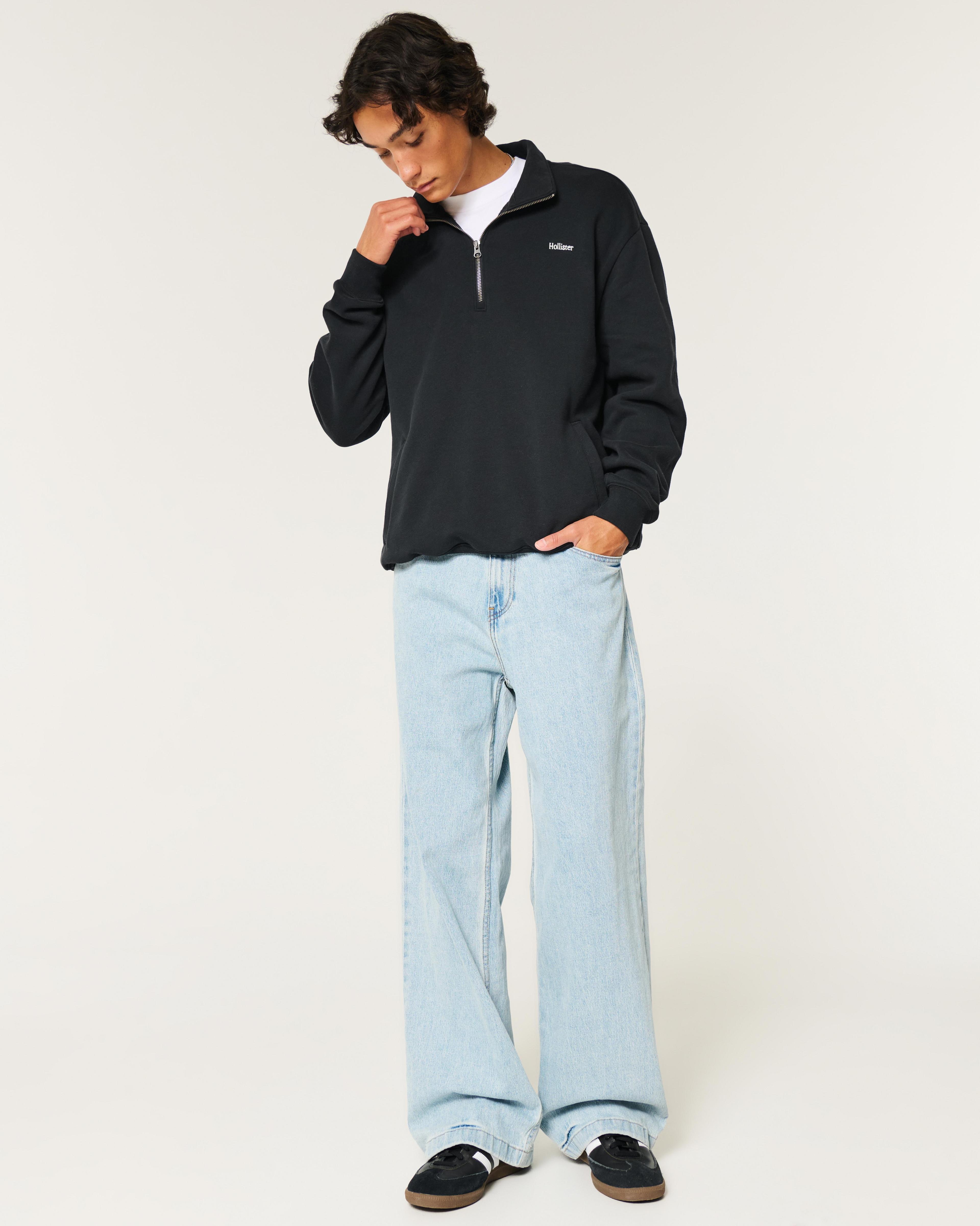 Relaxed Half-Zip Logo Sweatshirt Product Image