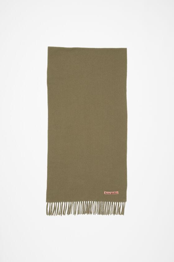 Fringe wool scarf - Narrow Product Image