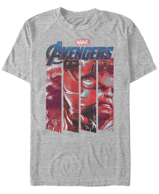 Mens Marvel Avengers Endgame Action Panel Tee Athletic Grey Product Image