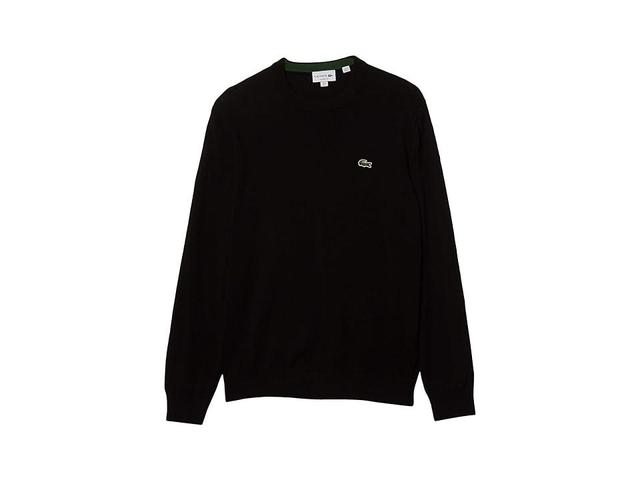 Lacoste Long Sleeve Crew Neck Sweater Men's Clothing Product Image