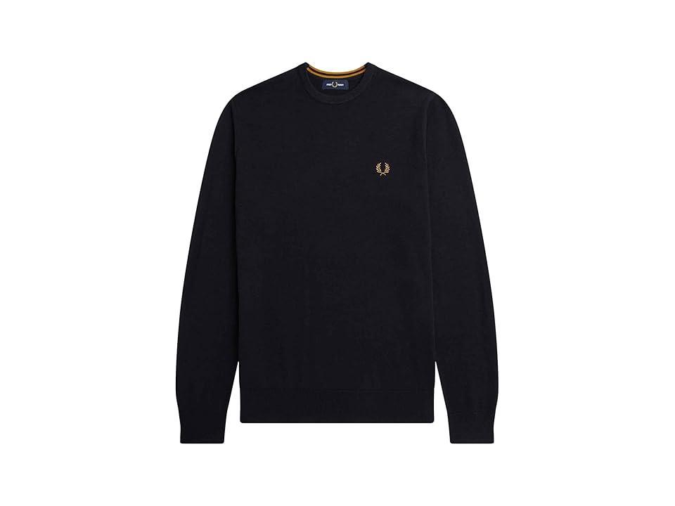 Fred Perry Classic Crew Neck Jumper 1) Men's Clothing Product Image