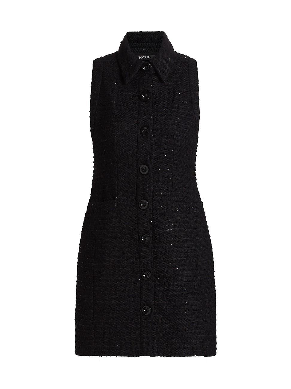 Womens Sophia Textured-Knit Sleeveless Minidress Product Image