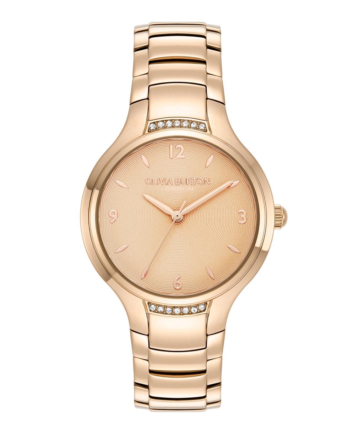 Olivia Burton Womens Lea Rose Gold-Tone Stainless Steel Watch 34mm - Rose Gold Product Image