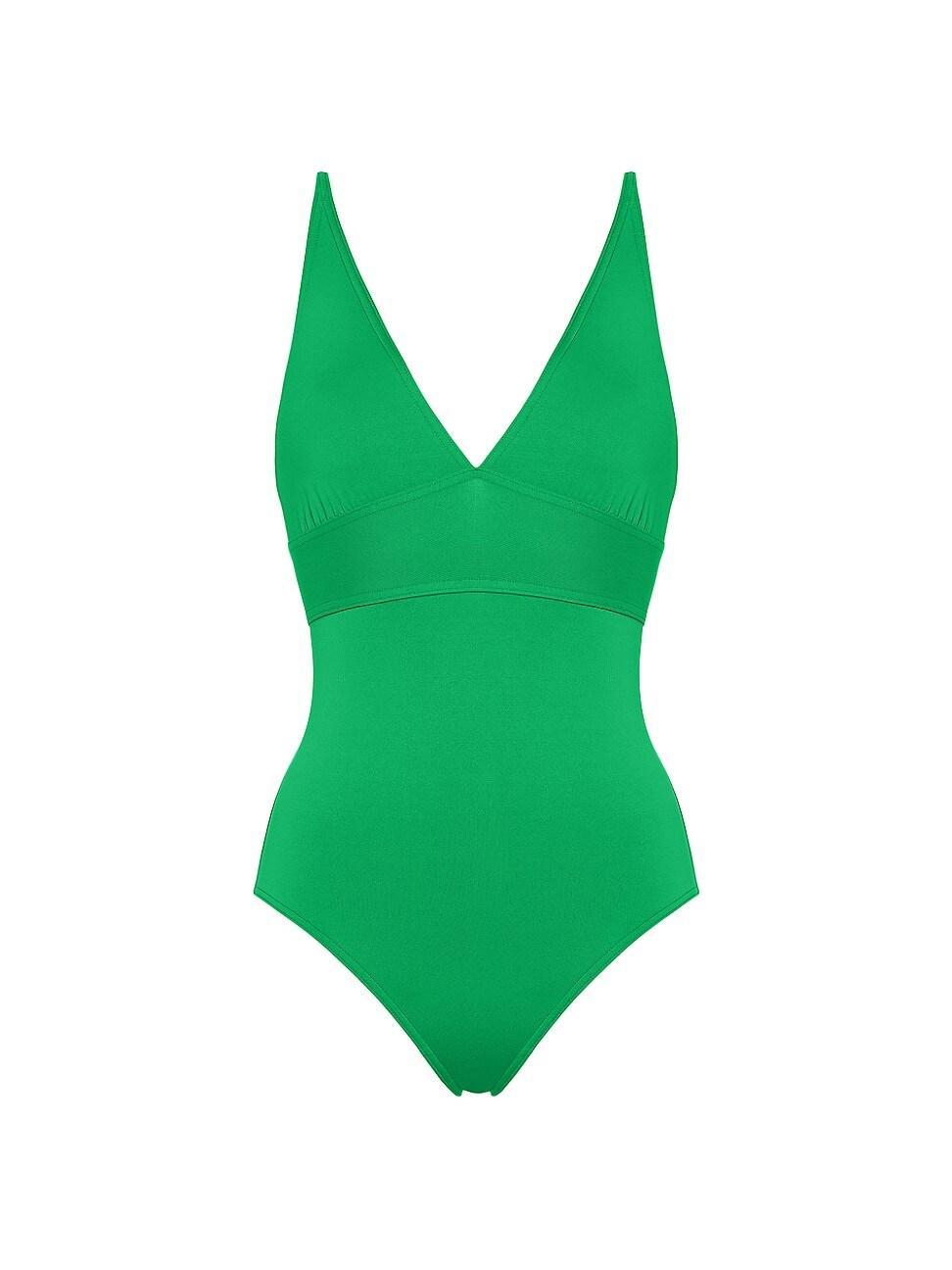 Womens Larcin Triangle Tank One-Piece Swimsuit Product Image