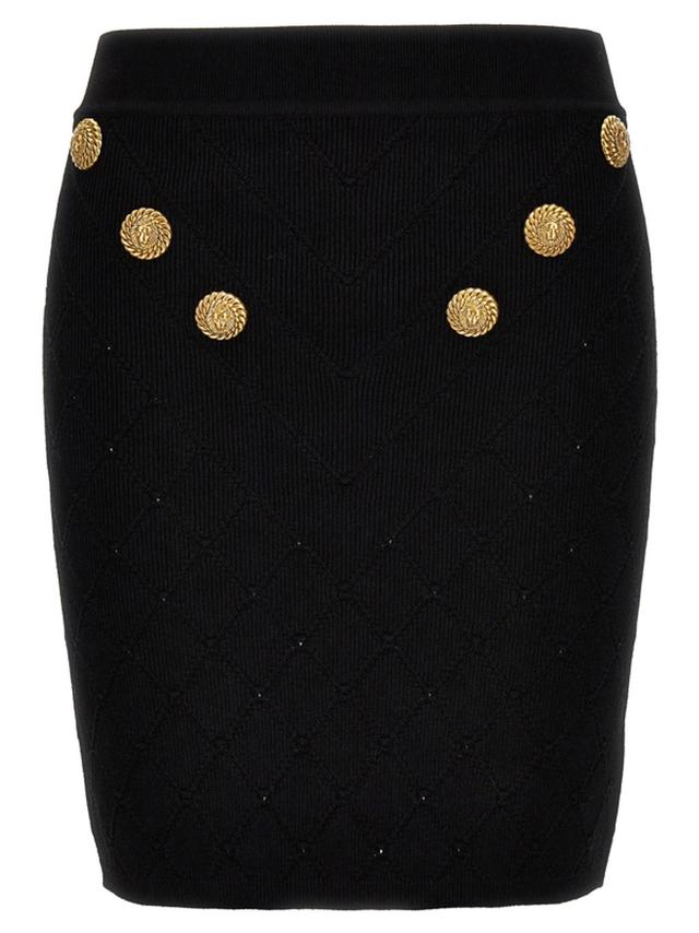 BALMAIN Woman Skirt Woman Black Skirts Product Image