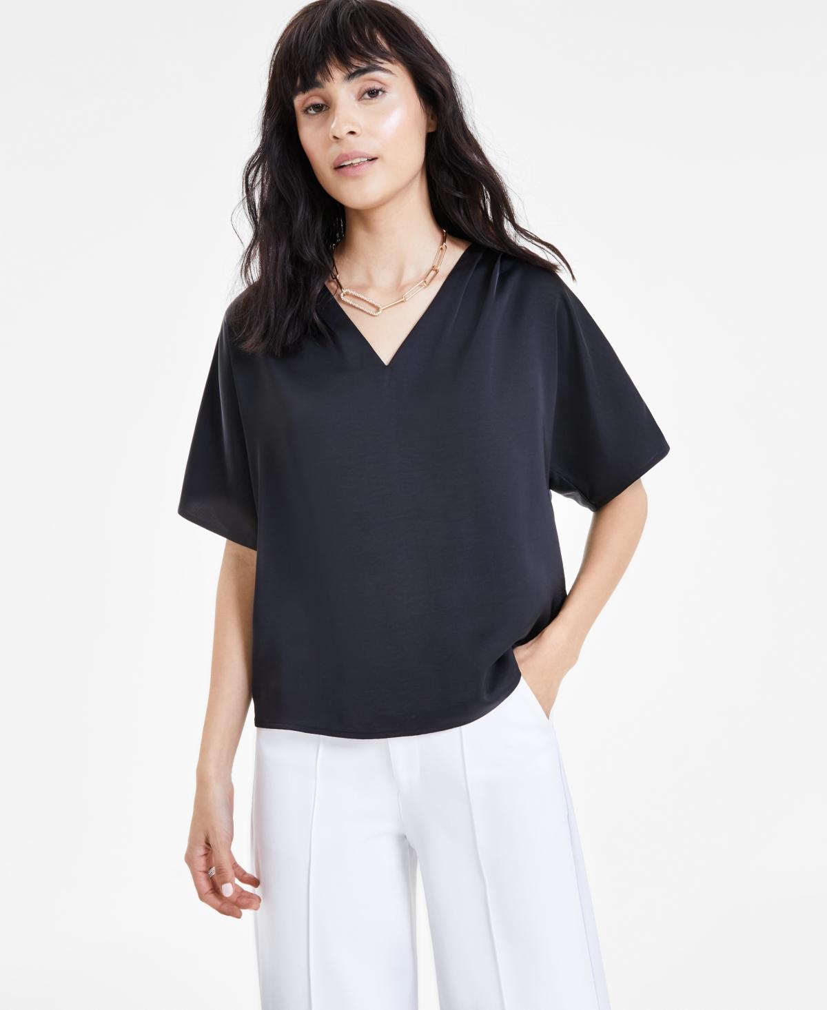 Women's V-Neck Dolman-Sleeve Top, Created for Macy's Product Image