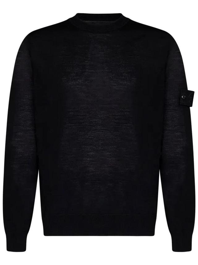 STONE ISLAND Sweater In Black Product Image