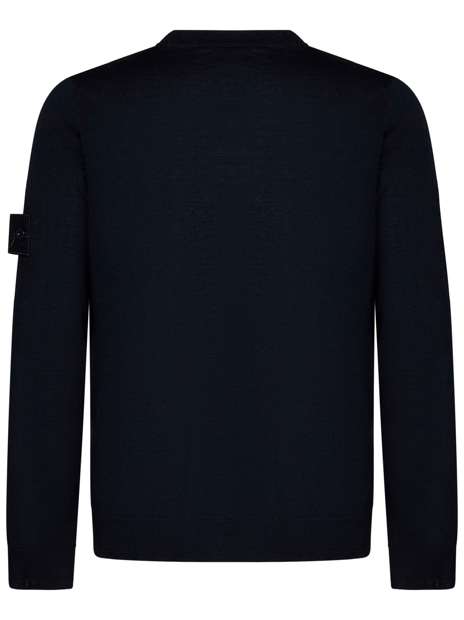 Logo Badge Sweater In Blue Product Image