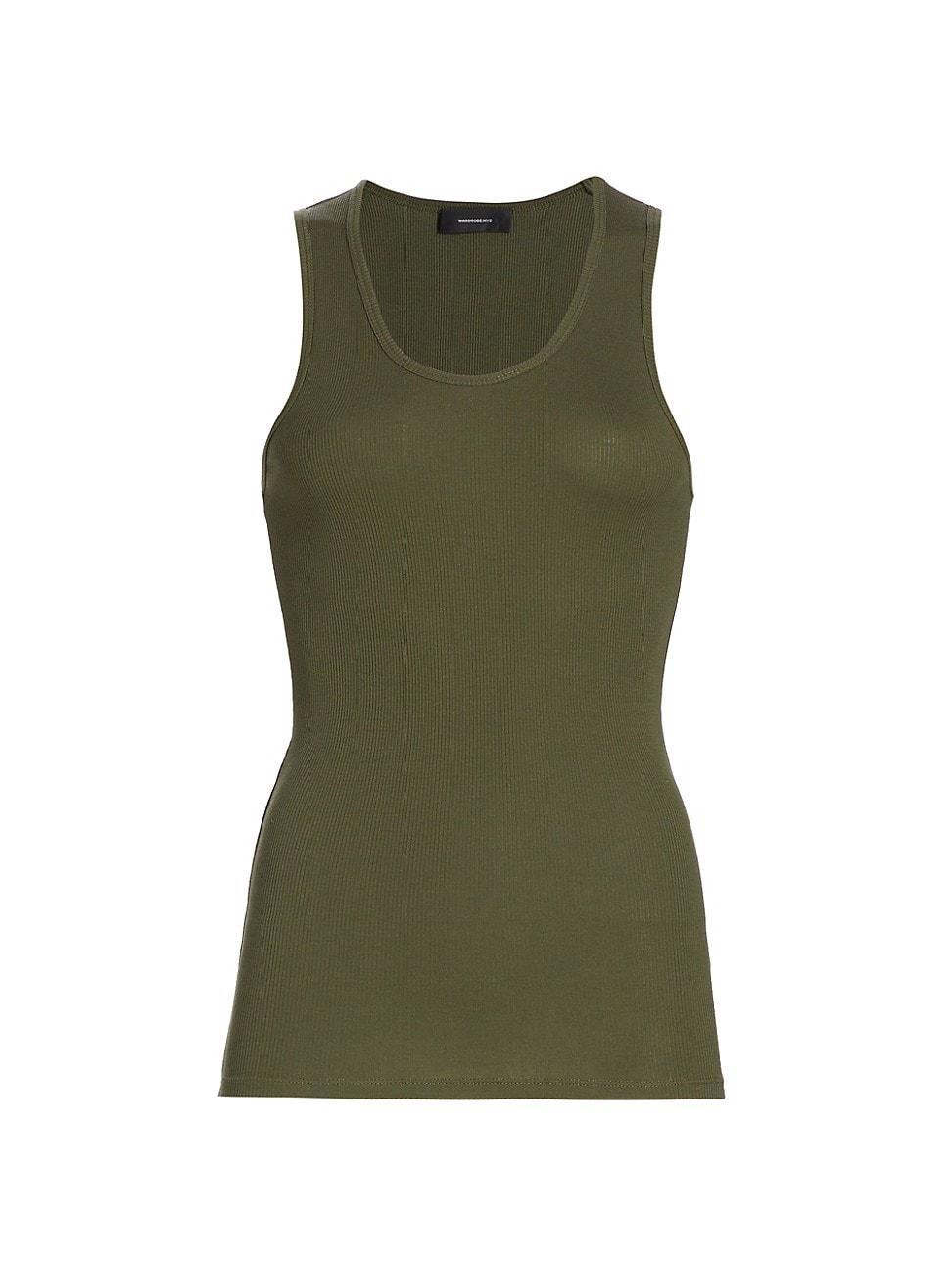 Womens Cotton Ribbed Tank Product Image