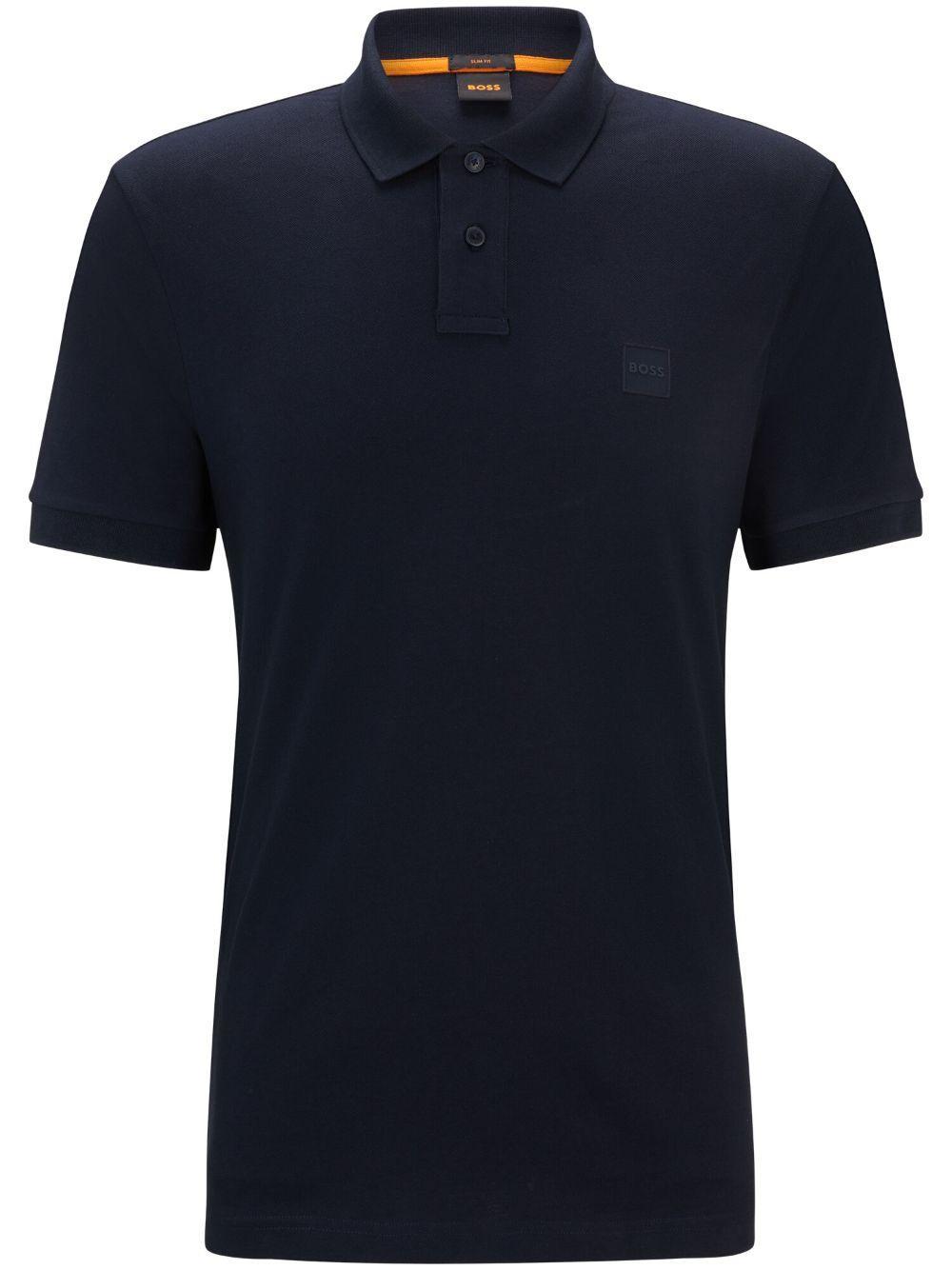 HUGO BOSS Polo In Jersey Di Cotone In Blue Product Image