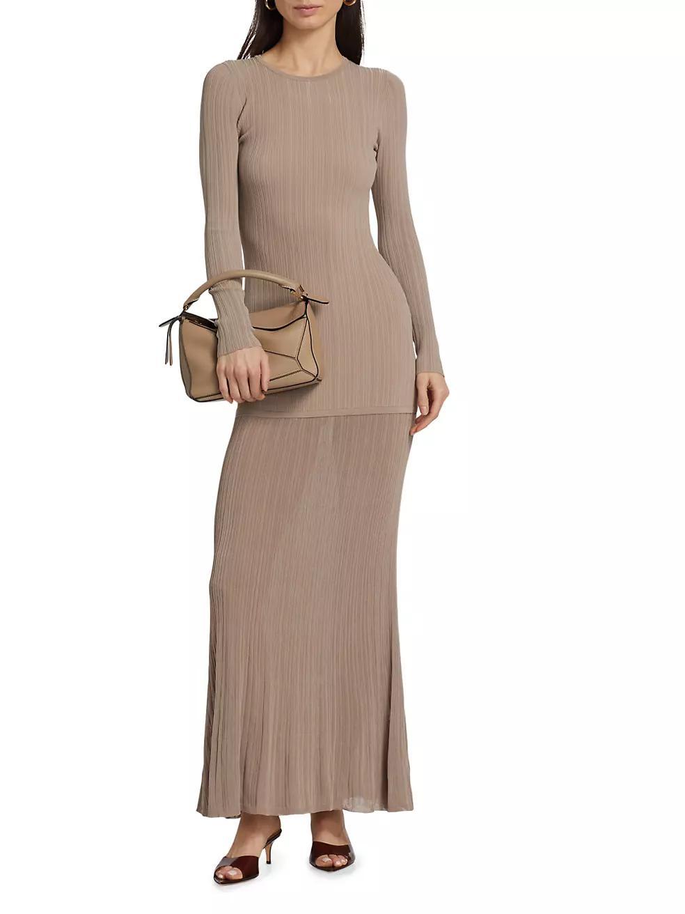 Natsu Rib-Knit Maxi Dress Product Image