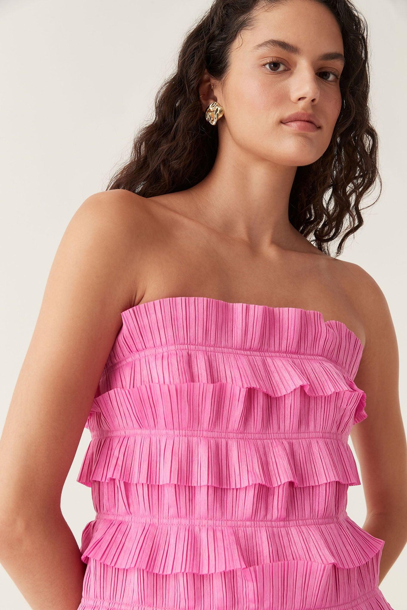 Palladium Ruffled Mini Dress Product Image