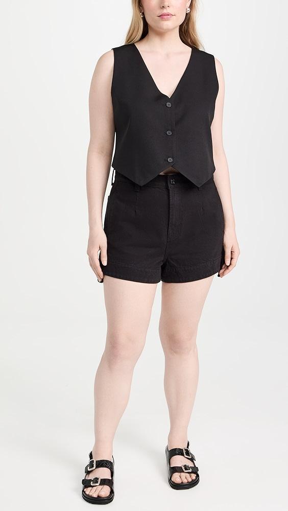 7 For All Mankind Tailored Slouch Shorts | Shopbop Product Image