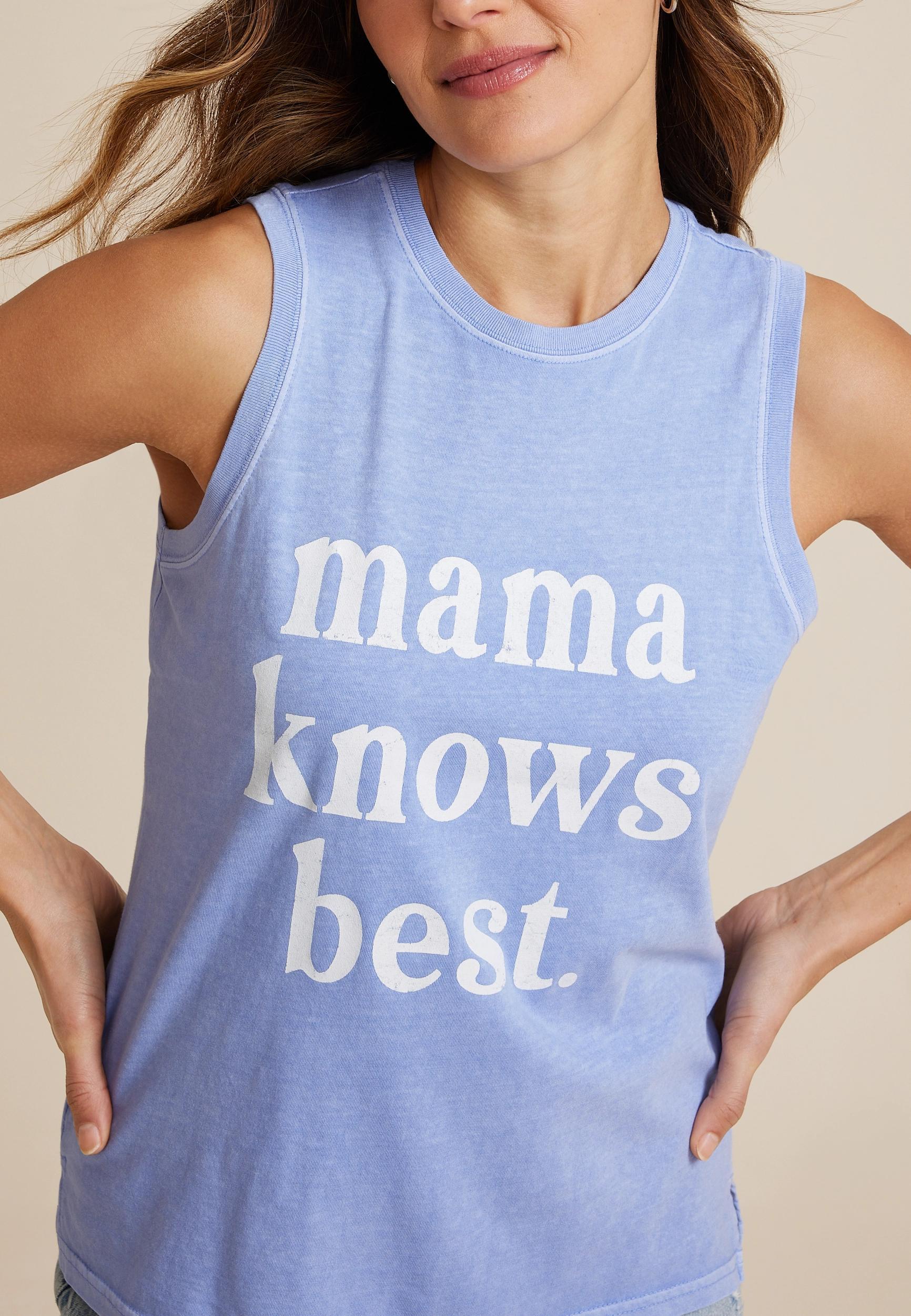 Sunseeker Mama Knows Best Classic Fit Graphic Tank Product Image