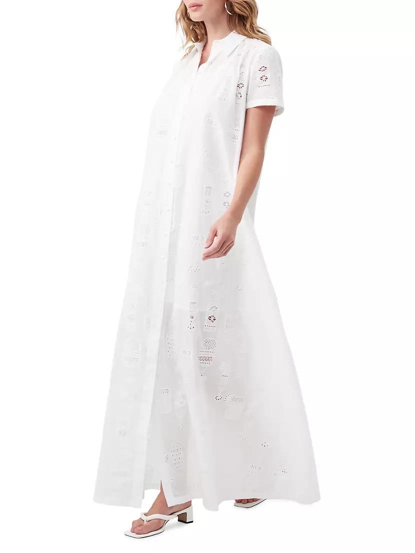 Kon Tiki Embroidered Eyelet Maxi-Dress Product Image