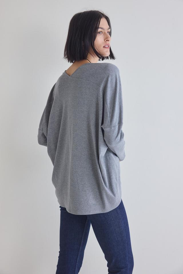 The Ribbed Dolman Long Sleeve Top Product Image