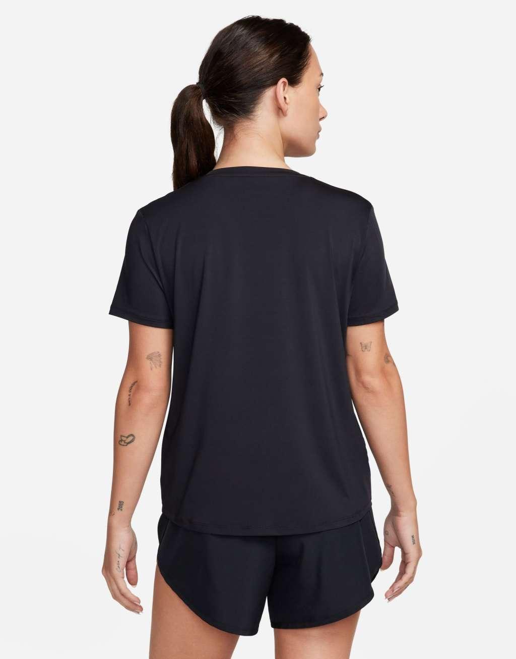 Nike One Training Dri-Fit classic T-shirt in black Product Image