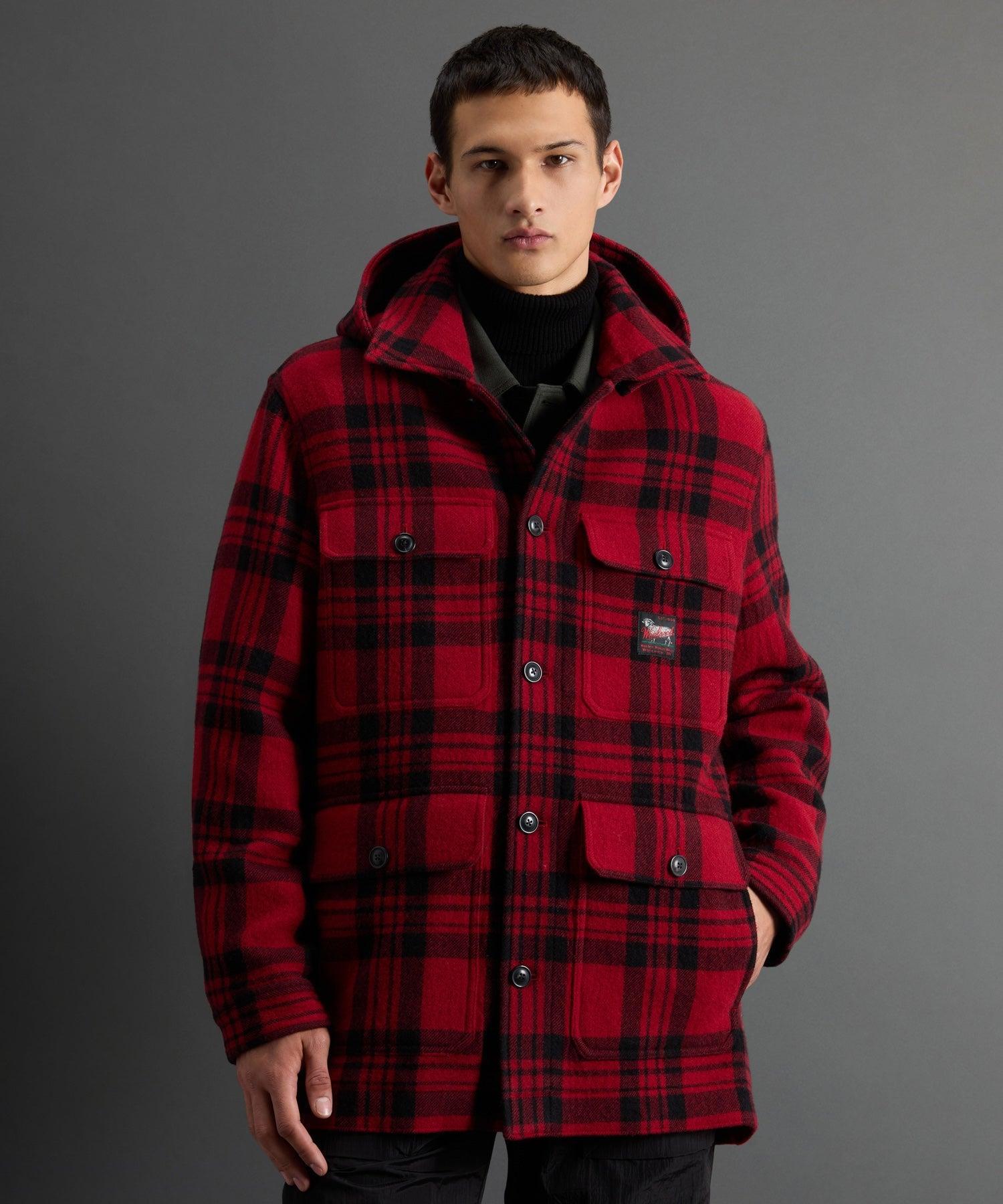 Todd Snyder x Woolrich Plaid Hooded Cruiser Jacket Product Image