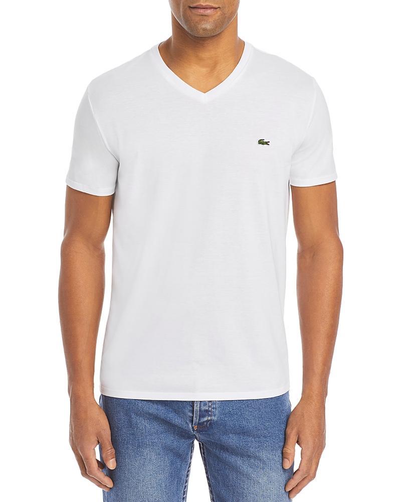 Lacoste V-Neck Pima Cotton Tee Product Image