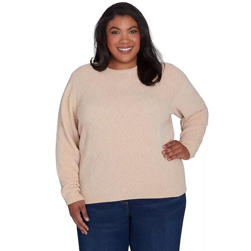 Plus Size Alfred Dunner Classic Chenille Pullover Sweater, Womens product image