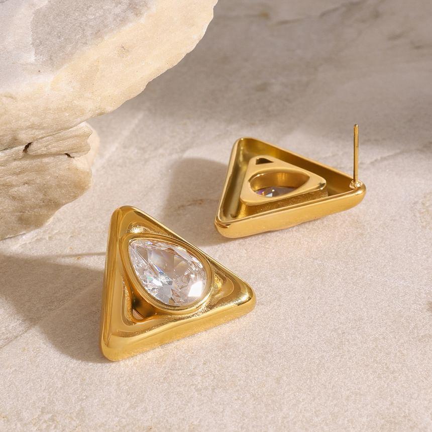 Teardrop Geometry Stud Earring Product Image