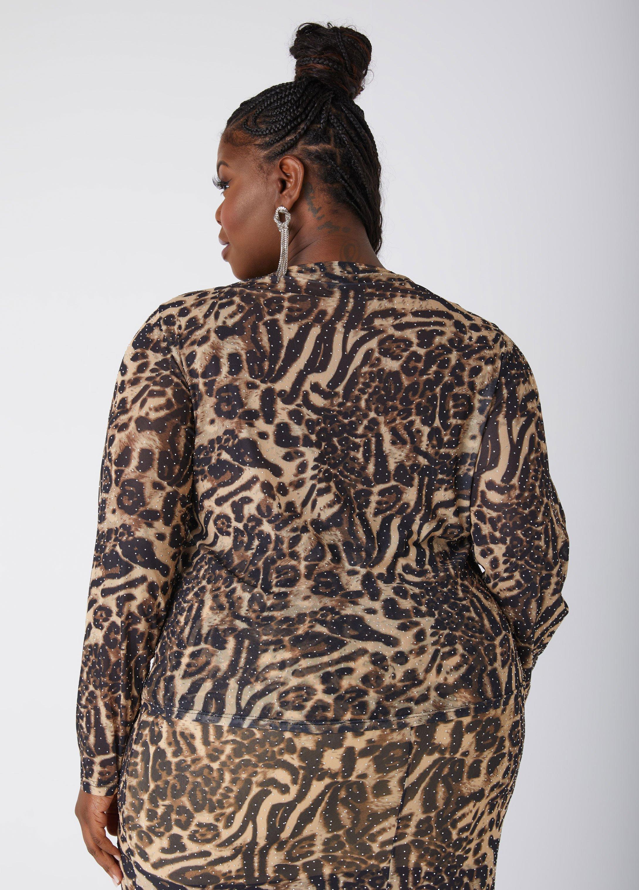 Crystal Animal Print Top Product Image