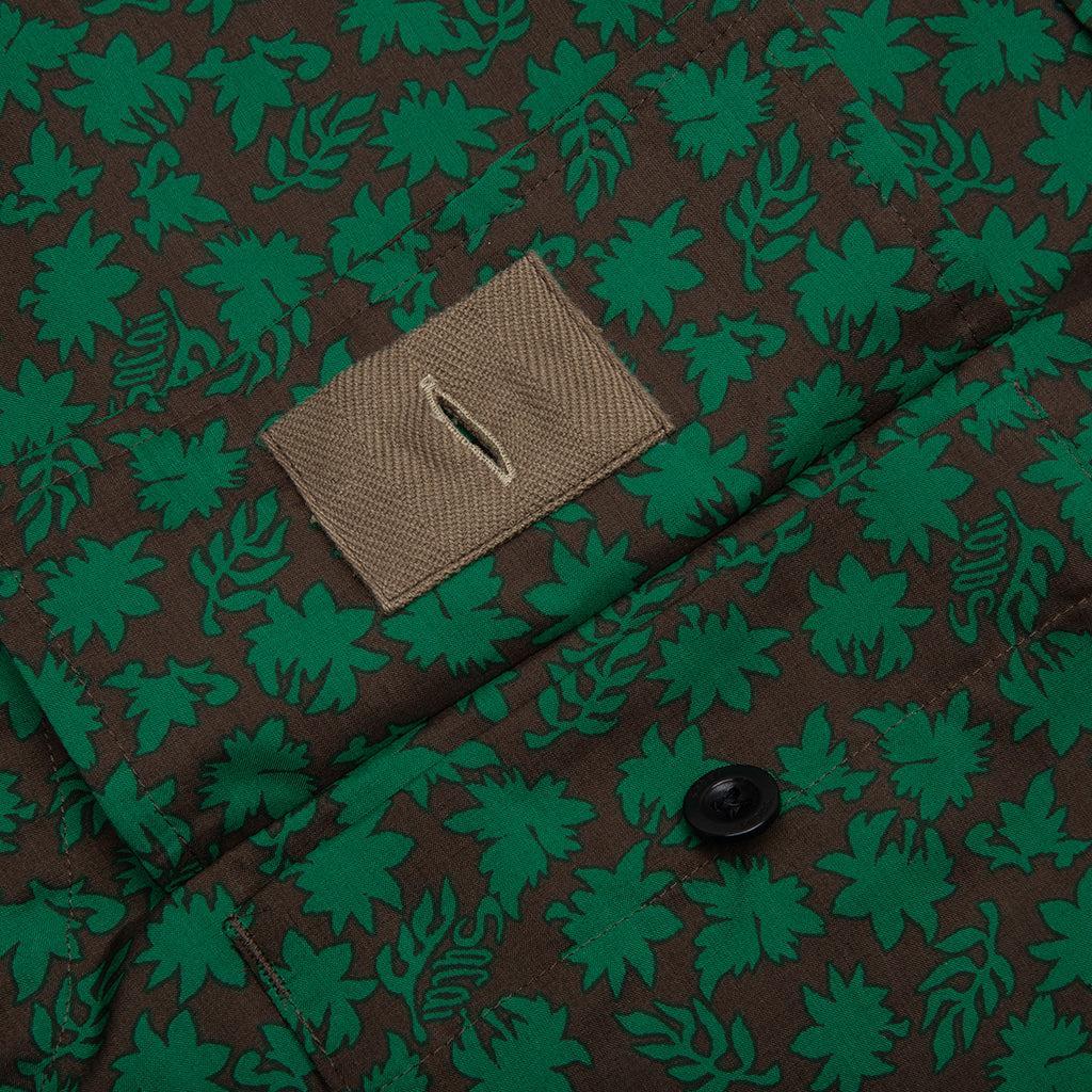 Floral Print Shirt - Green Male Product Image