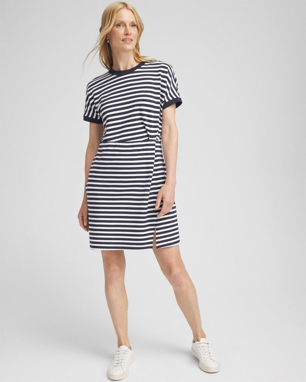 Zenergy® Stripe Twist Front Dress Product Image